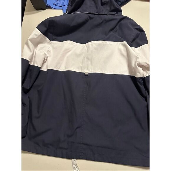 Mackintosh Women's Black Cream Colorblock Toggle Lined Windbreaker Jacket Large - Picture 3 of 7